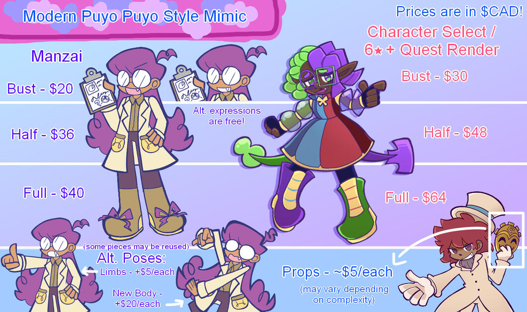 Modern Puyo Puyo Style Prices